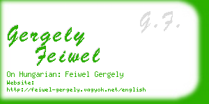 gergely feiwel business card